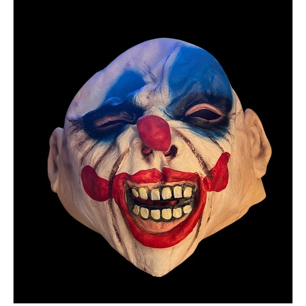 Halloween Horror Clown Latex Full Face Mask Scary Costume Adult Creepy Evil Prop